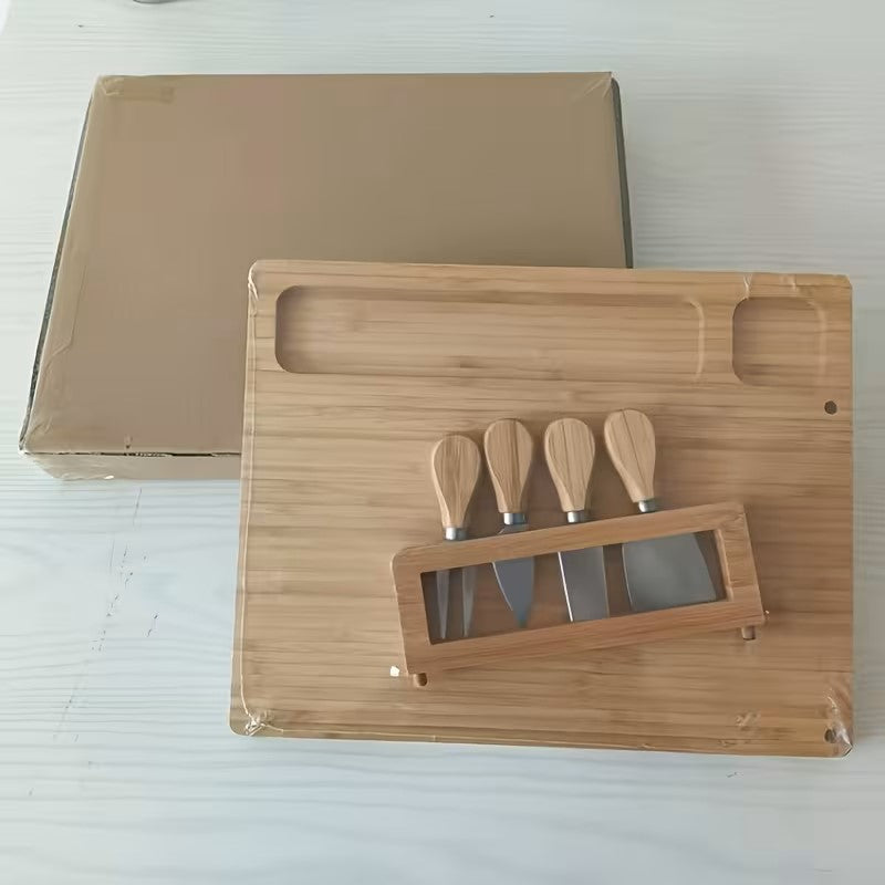 Сирна дошка з ножами для подачі 35,5×28 см