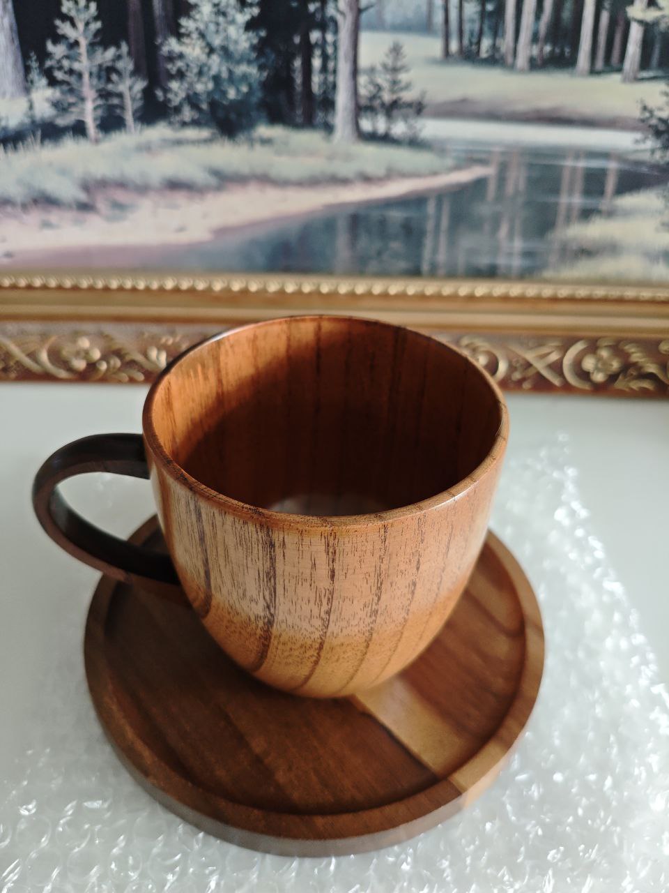 Дерев'яна чашка для чаю та кави Dimwood