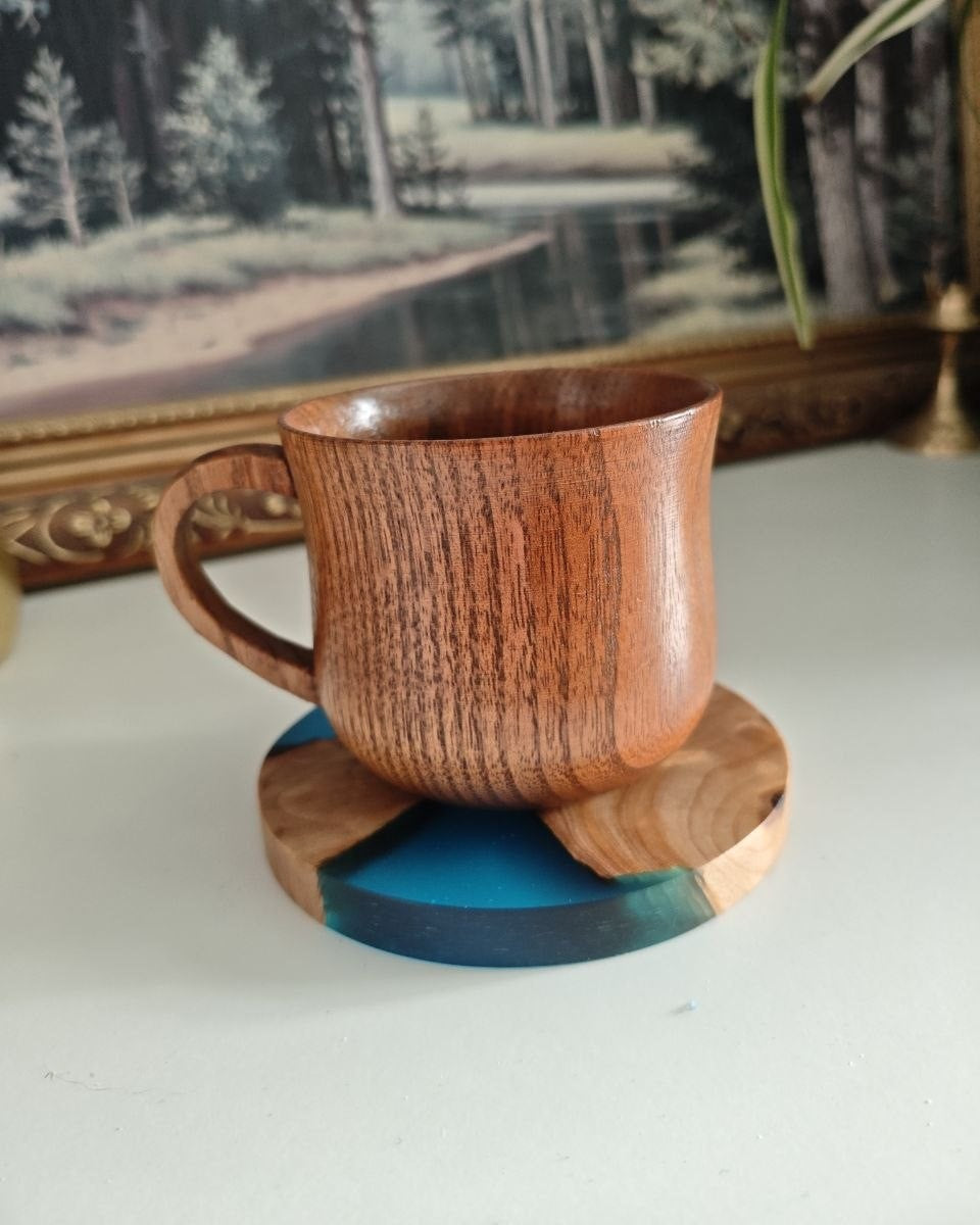 Дерев’яна чашка з підставкою Dimwood