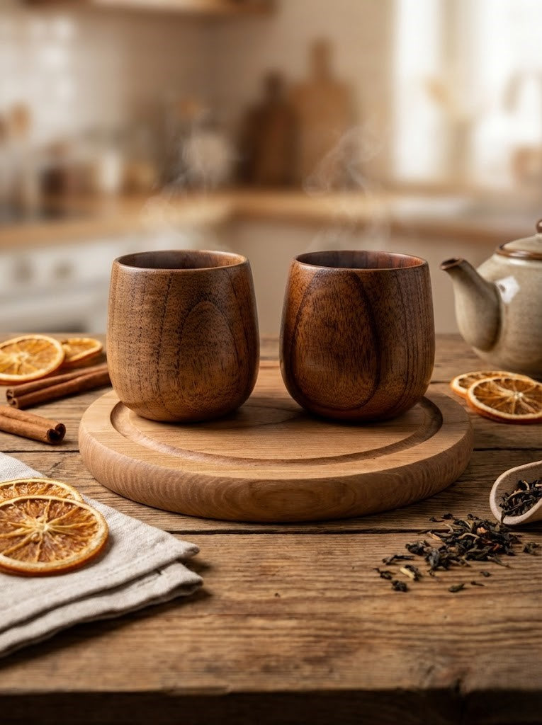 Дерев’яна чашка з гладкою текстурою Dimwood